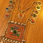 Tavez Pendant And Crystal Coins Necklace