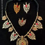 Afghan Kuchi Spring Pendant Choker Set