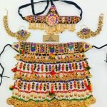 Afghani Golden Color Big Choke Set