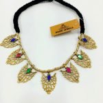 Golden Metal Leaf Choker