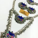 Flat Spot Bells Half Moon Necklace Set