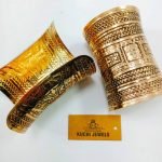 Golden Brass Long Cuff