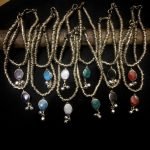 Multi Colour Stone Anklet