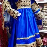 Afghan bridal dress with embroidery – shirt, trouser, scarf