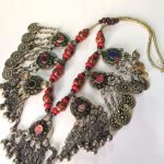 Unique Pendant & Colored Beads Necklace