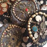 Gypsy Vintage Round Cap with Old Parts