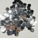 Round Silver Colour Hanging Accessories (100 Pcs)
