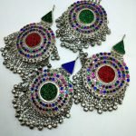 Big Round Small Beads Ear ring/ Head Tikka