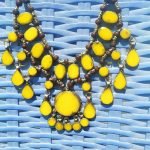 Synthetic Yellow Stone Necklace