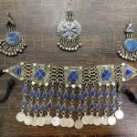Lapiz Lazuli Stone Afghani Necklace Set