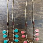 Single Line Synthetic Stone Kuchi Tribal Necklace