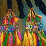 Tribal Sindhi long hair paranda silk tassel braid accessory