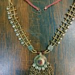 Round Pendant and Bells Gypsy Necklace
