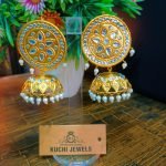 Round Coin And Jhumka Ear Ring