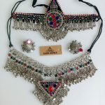 Triangle Afghani Pendant Necklace Set