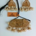 White Pearl Beads Choker Set