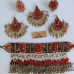 Ethnic Golden Base Tribal Necklace Set