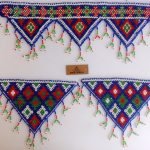 Hand Crafted Afghan Beaded Patches Set
