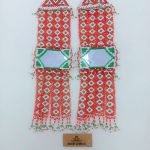 Beaded And Mirror Long Tassel Pair