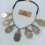Gypsy Coins Tribal Choker – Handmade Afghan Kuchi Necklace with Silver Coins