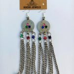 Long Chain Bells Afghani Ear Rings