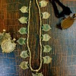 Metal Leaf Tribal Ethnic Necklace Set