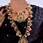 Multi Pearls Long Afghani Mala and Choker Set