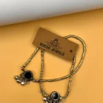 Multi Stone Anklets Pair