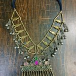 Metal Fish and Bells Afghan Necklace