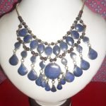 kuchi lapis lazuli necklace handcrafted blue tribal pendant