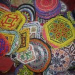 Fabric Medallions Tikka – colorful handmade beaded patch