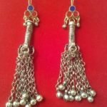 Kuchi Tribal Antique Long Bells Ear Rings