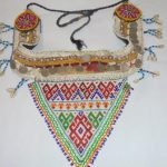 Triangle Patch  Coins Belt