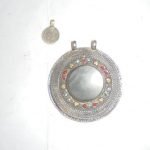 Round Silver Tribal Pendant