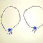 Multi Stone Anklets Pair