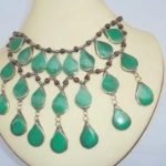 3 lines Malachite Necklace