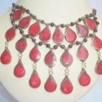 3 lines Coral Necklace