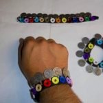 Multi Button & Coins Bracelet