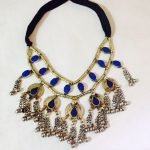 Lapis & Metal Parts necklace