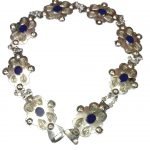 Lapis Stone Silver Turkmen Belt