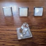 white stone antique ring adjustable size