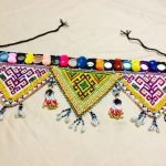 Tribal mirror coin belt with antique coins and mirror embroidery