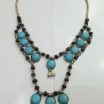 Turquoise Stone & Bells Necklace
