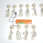 metal button with net design for crafts