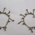 Silver Bells & Metal Hasp Anklet Pair
