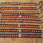 Traditional belt embroidery with Afghani patterns and handmade details