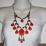 2 Lines Coral Vintage Necklace