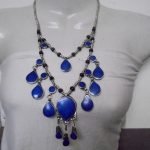 2 Lines Lapiz Vintage Necklace
