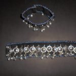 Metal Parts Anklet Pair