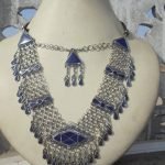 Metal Net Lapiz Necklace